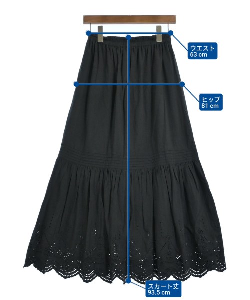 URBAN RESEARCH Sonny Label（アーバンリサーチサニーレーベル）ロング・マキシ丈スカート 黒 サイズ:F レディース/2200639196046