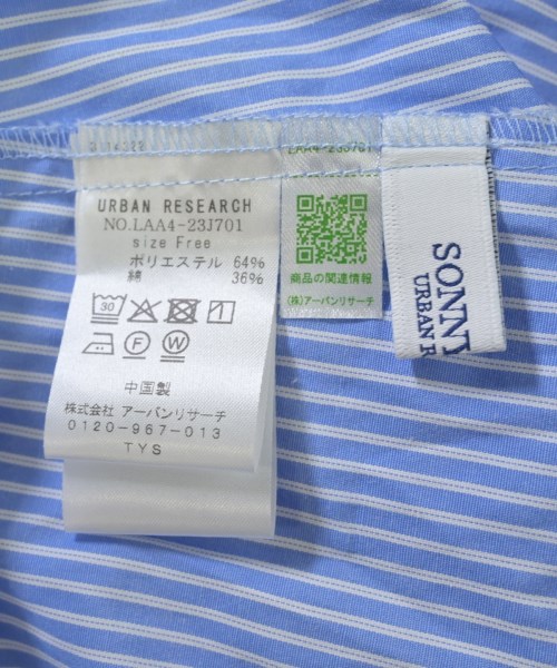 URBAN RESEARCH Sonny Label（アーバンリサーチサニーレーベル）カジュアルシャツ 青 サイズ:F レディース/2200701261115