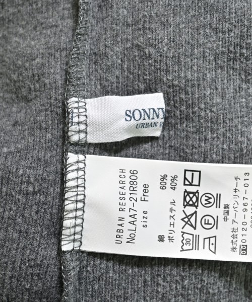 URBAN RESEARCH Sonny Label（アーバンリサーチサニーレーベル）Tシャツ・カットソー グレー サイズ:F レディース/2200661964095