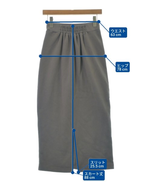 URBAN RESEARCH Sonny Label（アーバンリサーチサニーレーベル）ロング・マキシ丈スカート グレー サイズ:F レディース/2200679145066