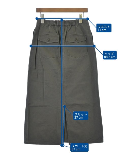 URBAN RESEARCH Sonny Label（アーバンリサーチサニーレーベル）ロング・マキシ丈スカート グレー サイズ:38(M位) レディース/2200677615042