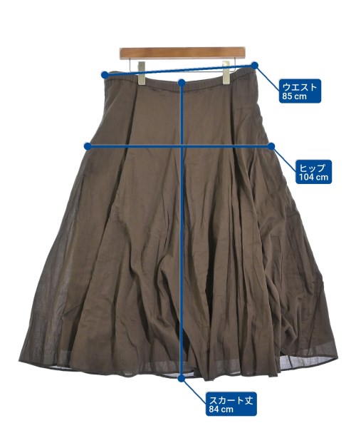 UNITED ARROWS Style for Living（ユナイテッドアローズスタイルフォー）ロング・マキシ丈スカート 茶 サイズ:F レディース/2200683071030