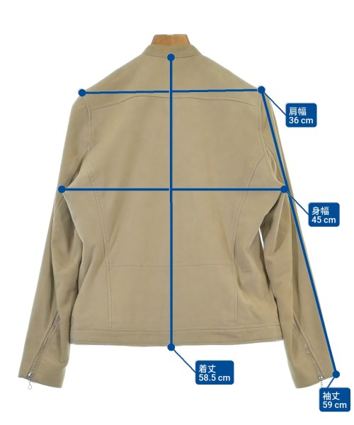 FIDELITY（フィデリティ）ライダース ベージュ サイズ:XS レディース/2200648342298