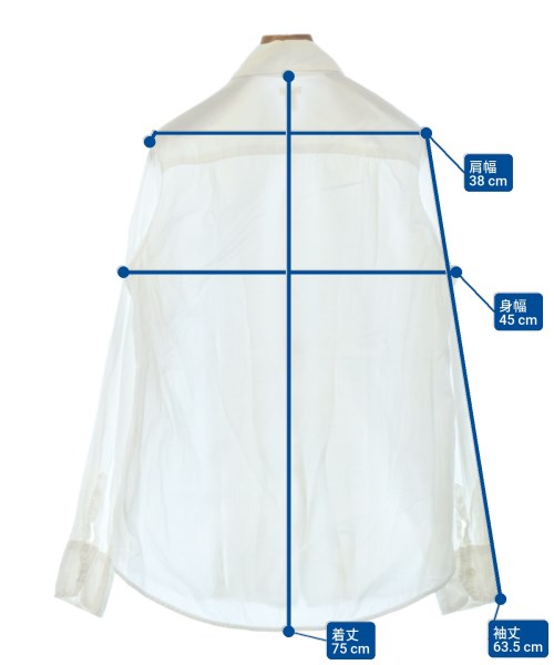 dosa（ドーサ）カジュアルシャツ 白 サイズ:2(M位) レディース/2200651829137