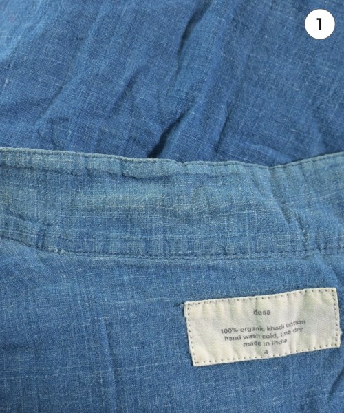 dosa（ドーサ）カジュアルシャツ 青 サイズ:4(XL位) レディース/2200643725119