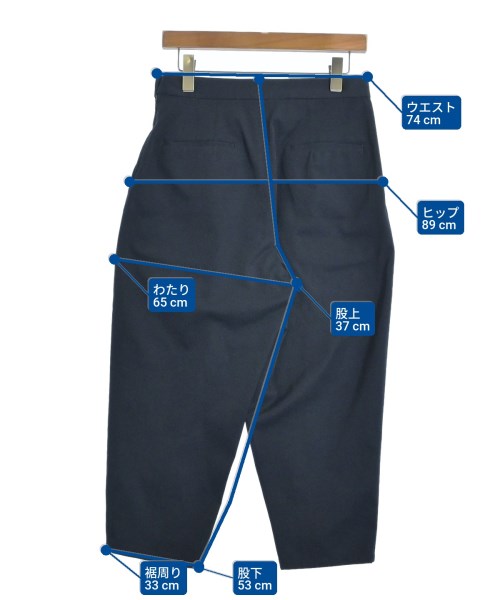 PLAIN PEOPLE（プレインピープル）クロップドパンツ 紺 サイズ:3(M位) レディース/2200630238196