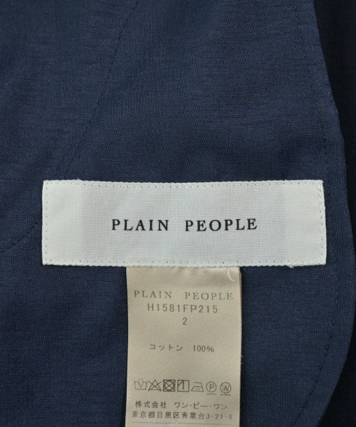 PLAIN PEOPLE（プレインピープル）スラックス 紺 サイズ:2(S位) レディース/2200636110144