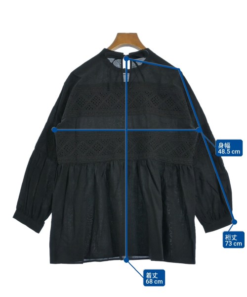 PLAIN PEOPLE（プレインピープル）ブラウス 黒 サイズ:2(S位) レディース/2200634026133