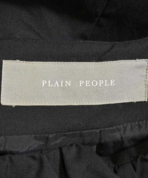 PLAIN PEOPLE（プレインピープル）ひざ丈スカート 黒 サイズ:3(M位) レディース/2200695908089