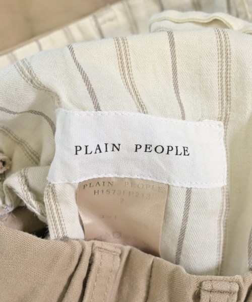 PLAIN PEOPLE（プレインピープル）スラックス ベージュ サイズ:2(S位) レディース/2200696065064