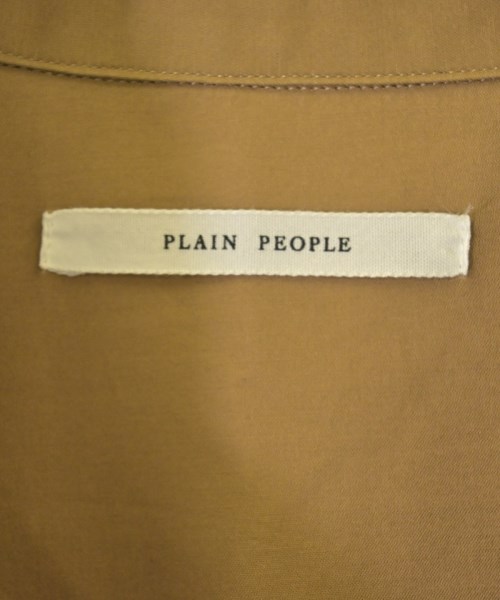 PLAIN PEOPLE（プレインピープル）シャツワンピース 茶 サイズ:9(F) レディース/2200693662211