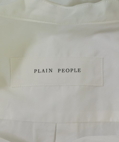 PLAIN PEOPLE（プレインピープル）カジュアルシャツ 白 サイズ:9(F) レディース/2200693662259