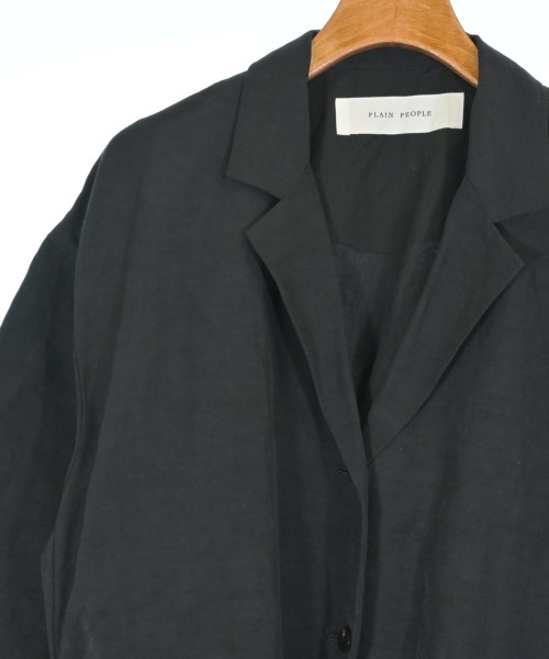 PLAIN PEOPLE（プレインピープル）チェスターコート 黒 サイズ:2(S位) レディース/2200637504027