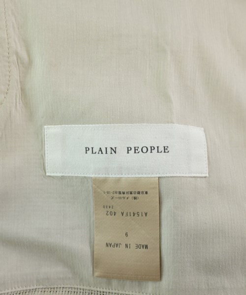 PLAIN PEOPLE（プレインピープル）ワンピース ベージュ サイズ:9(F) レディース/2200637597272