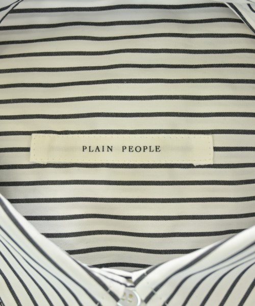 PLAIN PEOPLE（プレインピープル）カジュアルシャツ 白 サイズ:9(F) レディース/2200700303069
