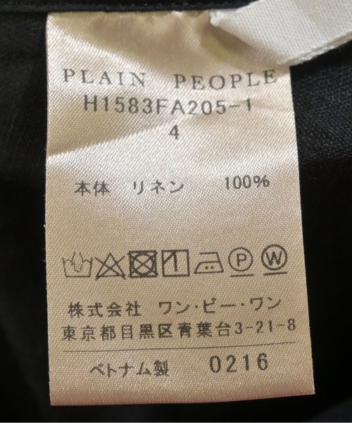 PLAIN PEOPLE（プレインピープル）ワンピース 黒 サイズ:4(L位) レディース/2200705965019