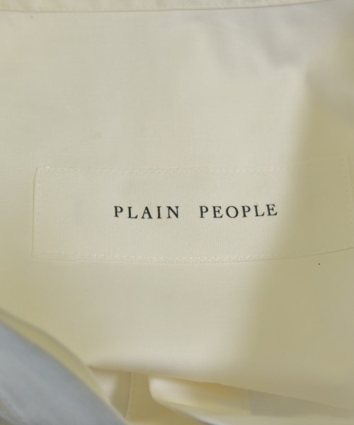 PLAIN PEOPLE（プレインピープル）カジュアルシャツ 白 サイズ:9(F) レディース/2200701920067