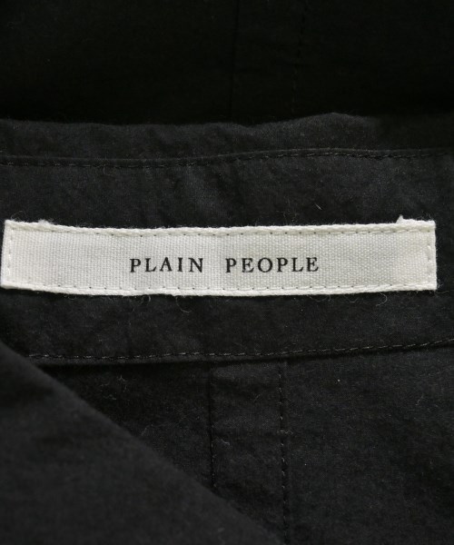 PLAIN PEOPLE（プレインピープル）カジュアルシャツ 黒 サイズ:9(F) レディース/2200701920104