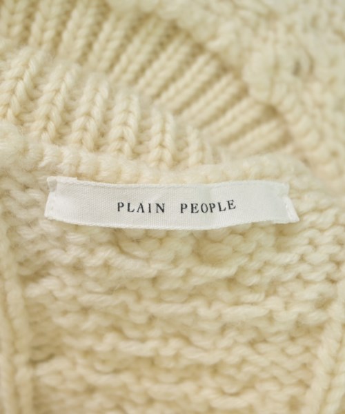 PLAIN PEOPLE（プレインピープル）ベスト/ノースリーブ 白 サイズ:9(F) レディース/2200657633035