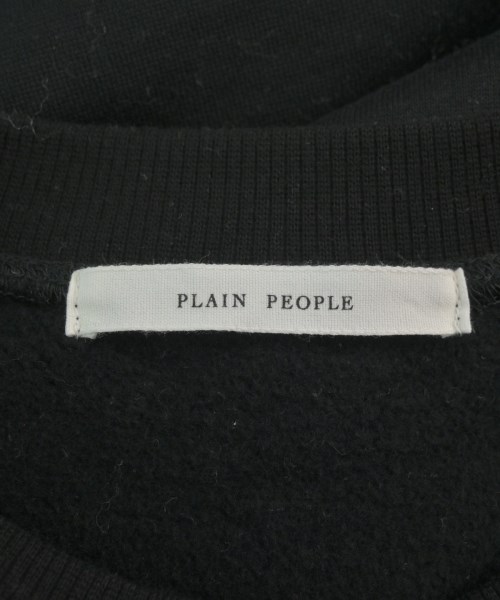 PLAIN PEOPLE（プレインピープル）スウェット 黒 サイズ:9(F) レディース/2200657633097