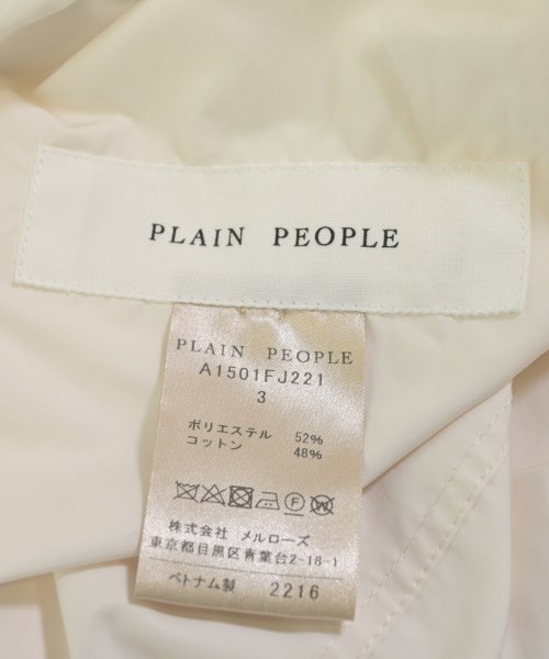 PLAIN PEOPLE（プレインピープル）その他 白 サイズ:3(M位) レディース/2200665566042