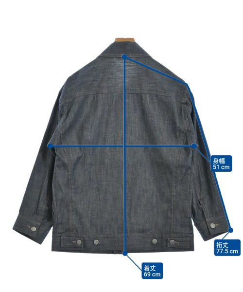 PLAIN PEOPLE（プレインピープル）デニムジャケット 紺 サイズ:2(S位) レディース/2200667531017