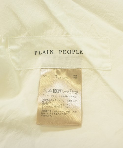 PLAIN PEOPLE（プレインピープル）ワンピース 白 サイズ:3(M位) レディース/2200666733078