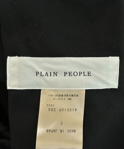 PLAIN PEOPLE（プレインピープル）スラックス 黒 サイズ:2(S位) レディース/2200687076031