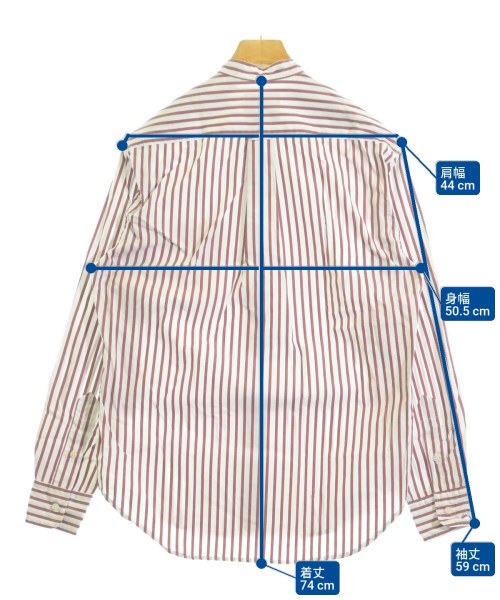 GITMANBROS（ギットマンブラザーズ）カジュアルシャツ 赤 サイズ:15(S位) メンズ/2200623558065