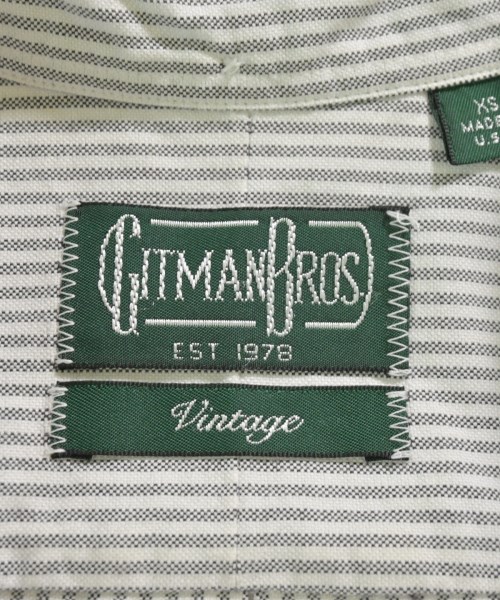GITMANBROS（ギットマンブラザーズ）カジュアルシャツ グレー サイズ:XS メンズ/2200604678423
