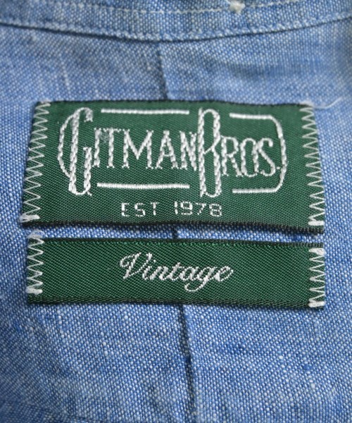 GITMANBROS（ギットマンブラザーズ）カジュアルシャツ 青 サイズ:S メンズ/2200620866118