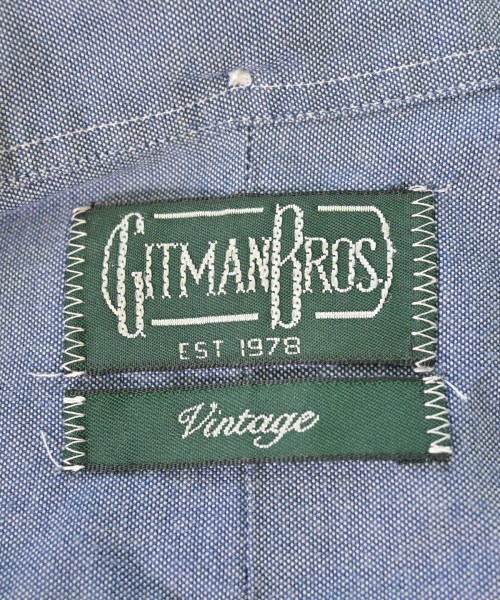 GITMANBROS（ギットマンブラザーズ）カジュアルシャツ 青 サイズ:M メンズ/2200609647011