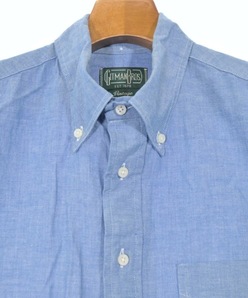 GITMANBROS（ギットマンブラザーズ）カジュアルシャツ 青 サイズ:L メンズ/2200643224179