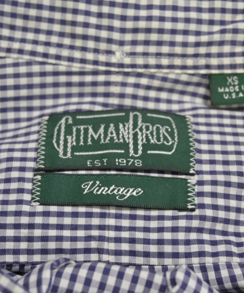 GITMANBROS（ギットマンブラザーズ）カジュアルシャツ 紺 サイズ:XS メンズ/2200682957267