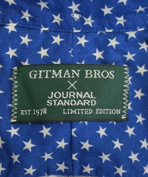 GITMANBROS（ギットマンブラザーズ）カジュアルシャツ 青 サイズ:M メンズ/2200690303025