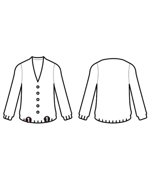 boussole（ブソル）カーディガン 白 サイズ:-(M位) レディース/2200633047023