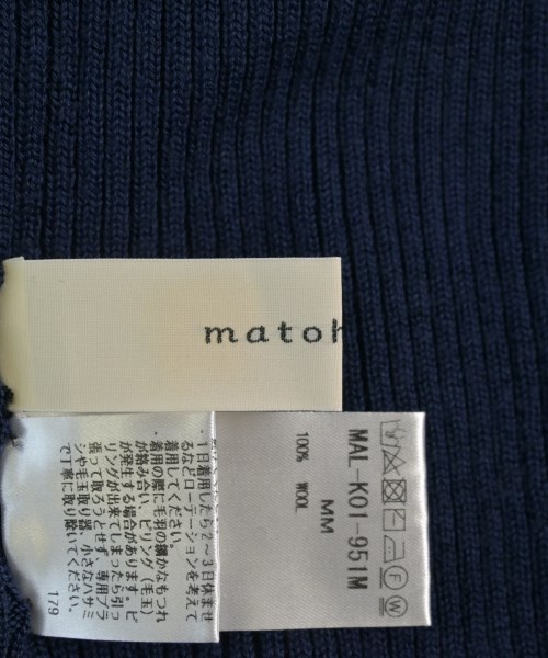 matohu（マトフ）ニット・セーター 紺 サイズ:M レディース/2200643706156