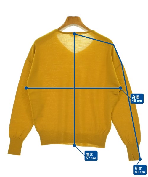 Purifier（ピュリフィエ）ニット・セーター 黄 サイズ:38(M位) レディース/2200659383198