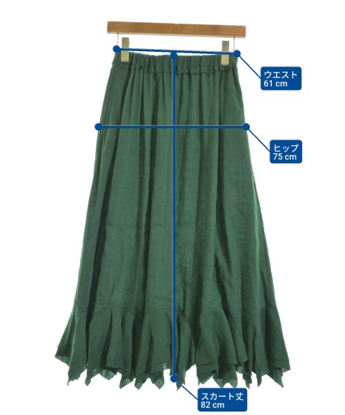 HiROMITHiSTLE（ヒロミシスル）ロング・マキシ丈スカート 緑 サイズ:F レディース/2200619961183