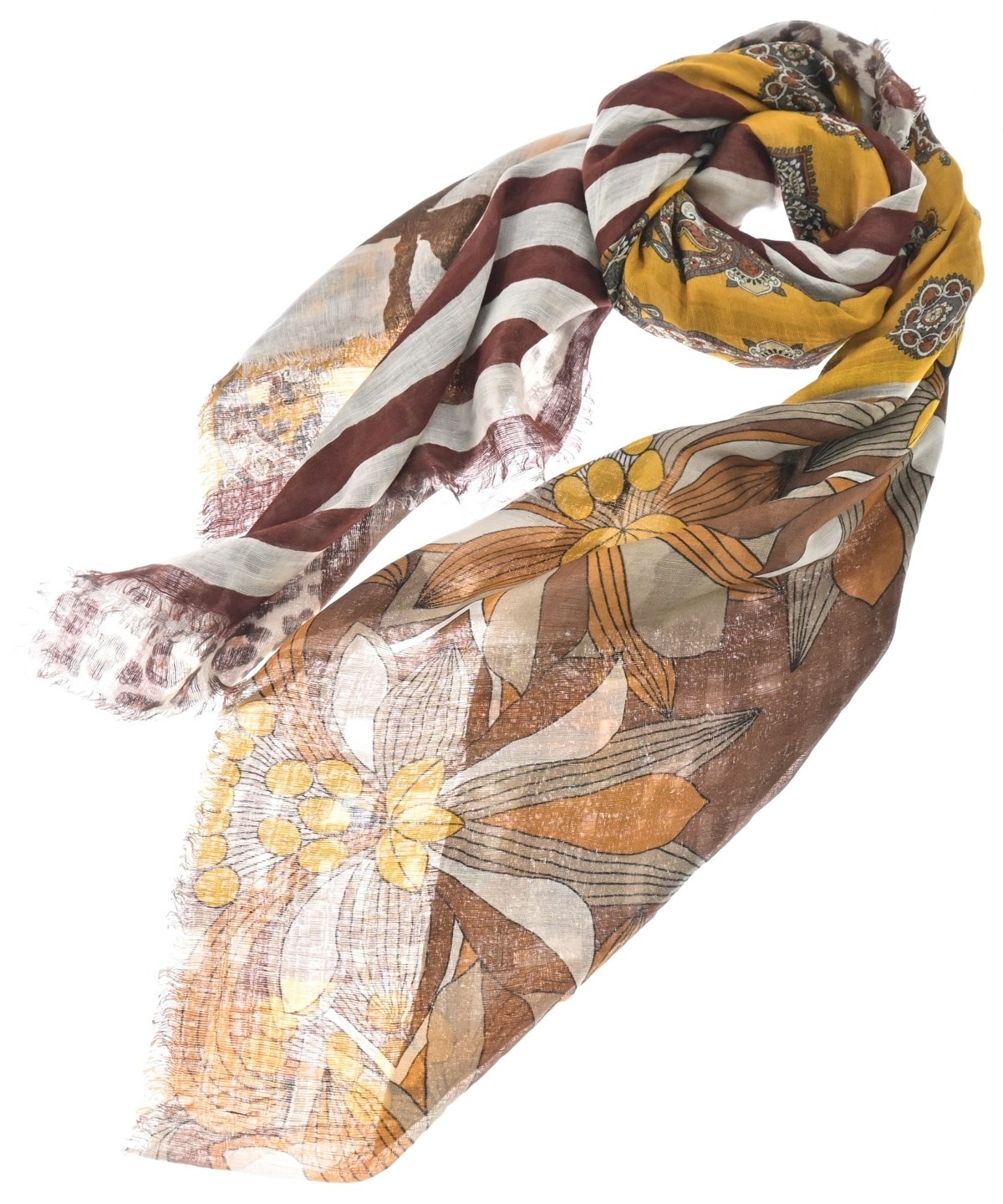 Pierre-Louis Mascia（ピエールルイマシア）ストール 茶 サイズ