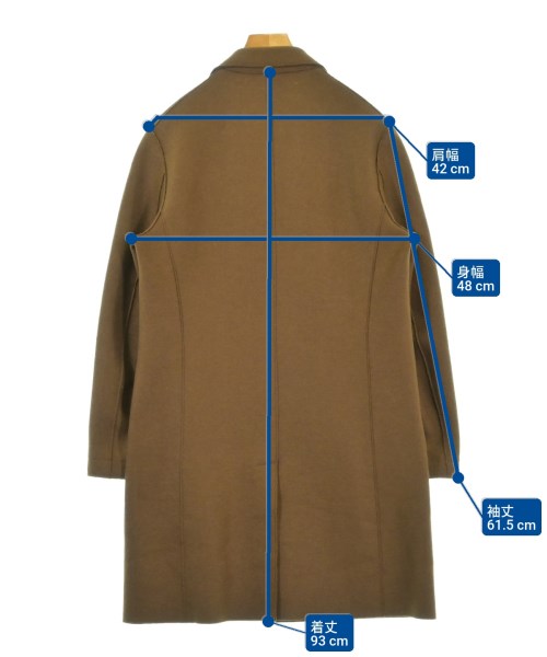 HARRIS WHARF LONDON（ハリスワーフロンドン）チェスターコート 茶 サイズ:44(S位) メンズ/2200639603018