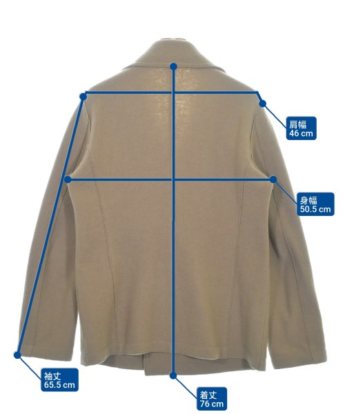 HARRIS WHARF LONDON（ハリスワーフロンドン）ピーコート ベージュ サイズ:46(M位) メンズ/2200664077013