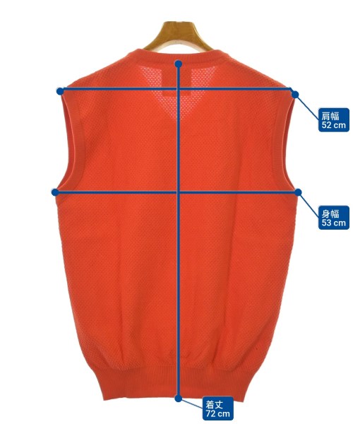 Rivieras（リヴィエラ）ベスト オレンジ サイズ:L メンズ/2200656970124