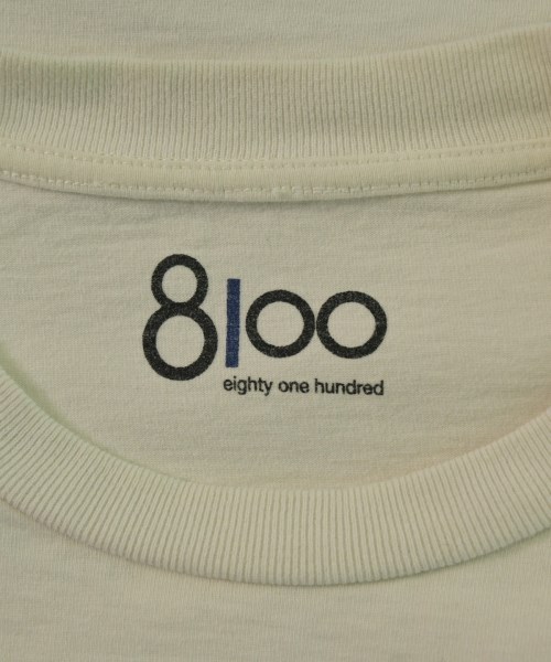 8100（エイティーワンハンドレッド）Tシャツ・カットソー 白 サイズ:L メンズ/2200659852052