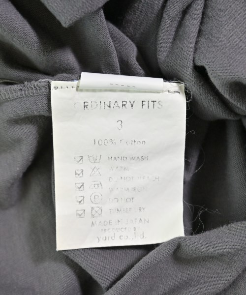 Ordinary fits（オーディナリーフィッツ）Tシャツ・カットソー グレー サイズ:3(L位) メンズ/2200675164078