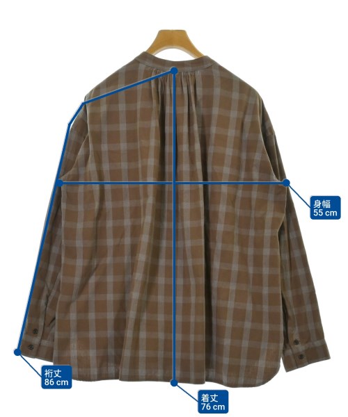 Ordinary fits（オーディナリーフィッツ）カジュアルシャツ 茶 サイズ:3(L位) メンズ/2200693940081
