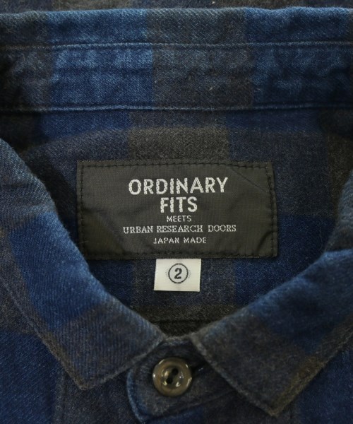 Ordinary fits（オーディナリーフィッツ）カジュアルシャツ 紺 サイズ:2(M位) メンズ/2200665287053