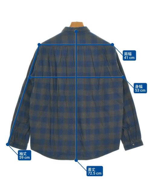 Ordinary fits（オーディナリーフィッツ）カジュアルシャツ 紺 サイズ:2(M位) メンズ/2200665287053