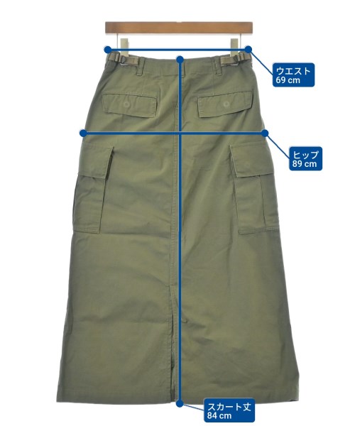 Ordinary fits（オーディナリーフィッツ）ロング・マキシ丈スカート カーキ サイズ:F レディース/2200681314030