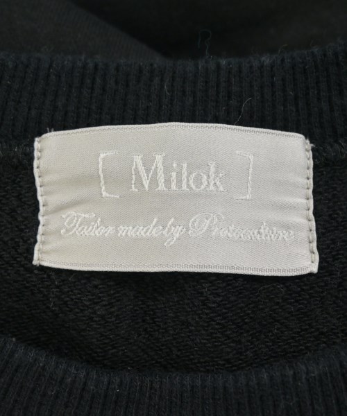 Milok（ミロック）スウェット 黒 サイズ:44(S位) メンズ/2200636575011